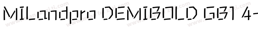MILandpro DEMIBOLD GB1 4字体转换